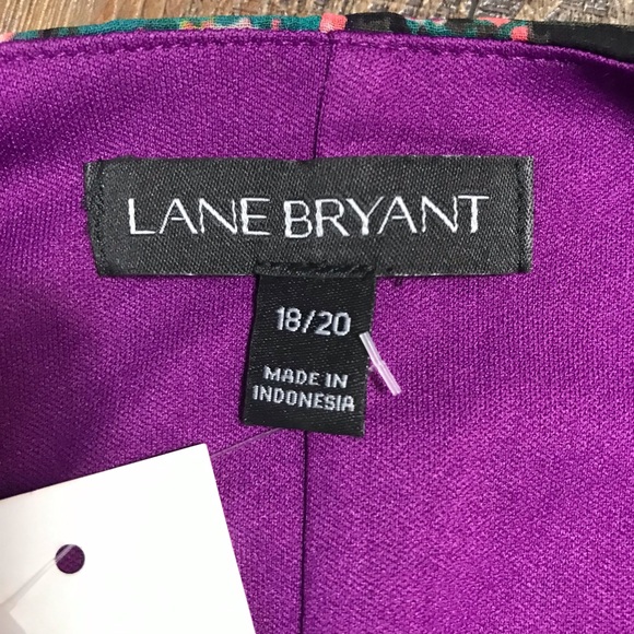 🏇Lane Bryant Colorful Paisley Dress with Purple Accents - Picture 2 of 10